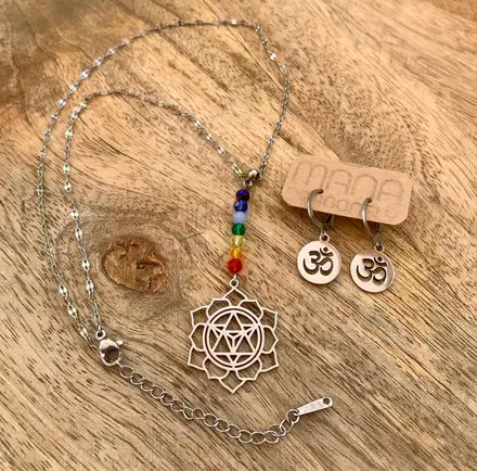 Conjunt Flor de Lotus i Merkaba — Chakras & Reiki feta a mà, Mana Dragonfly